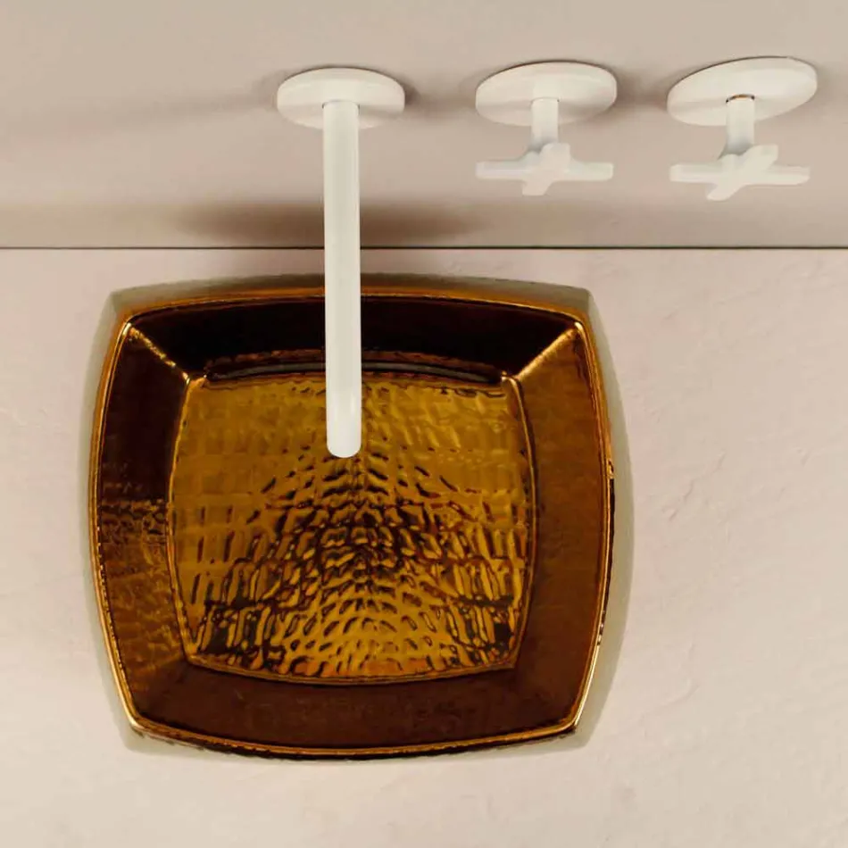 Design chiuvetă din ceramică de bronz din Italia Simon Viadurini