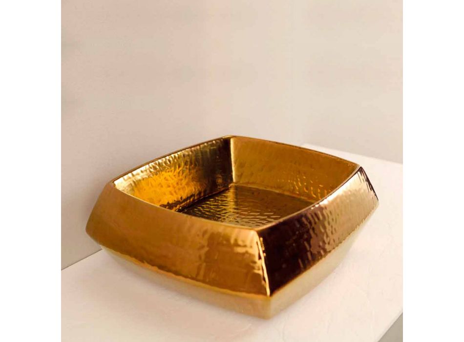 Design chiuvetă din ceramică de bronz din Italia Simon Viadurini