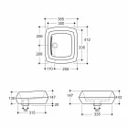 Design chiuvetă din ceramică de bronz din Italia Simon Viadurini