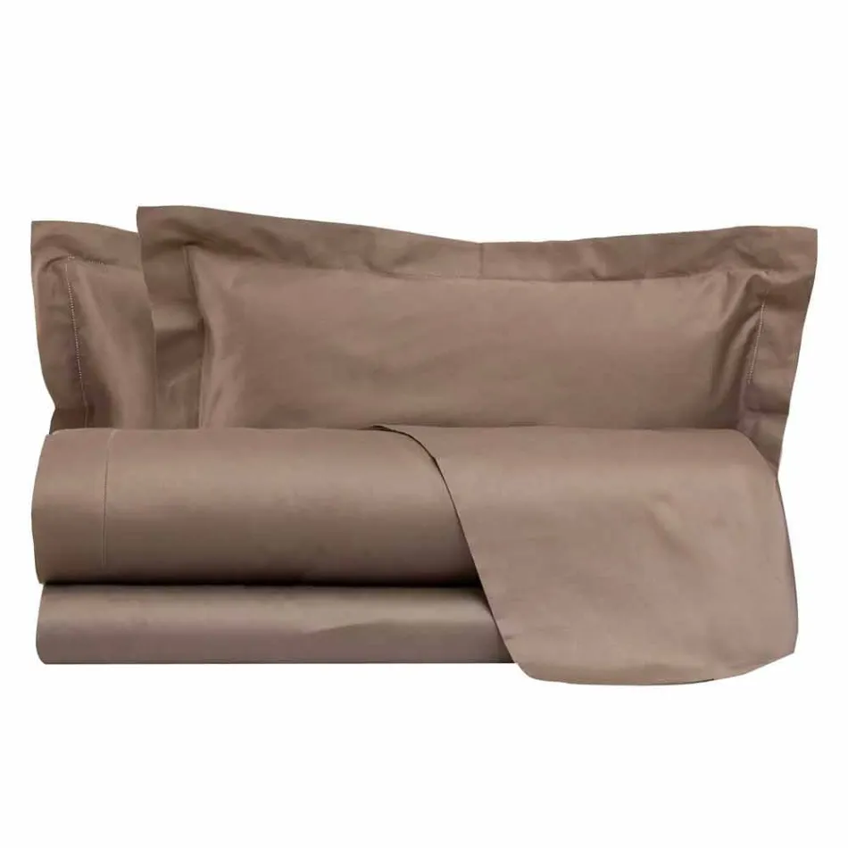 Set de foi de bumbac satinat pentru o culoare dublă pentru pat dublu - Freesia Viadurini