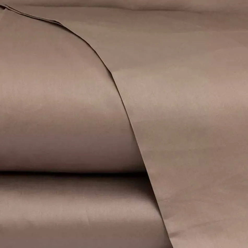 Set de foi de bumbac satinat pentru o culoare dublă pentru pat dublu - Freesia Viadurini