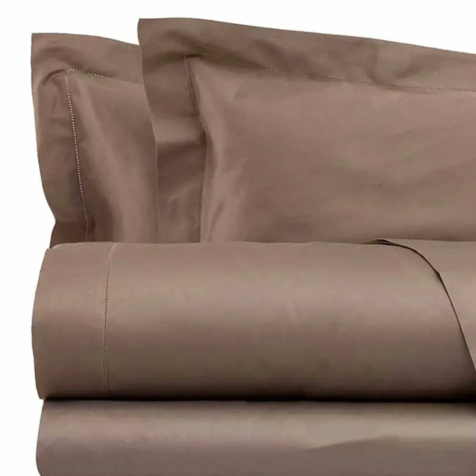 Set de foi de bumbac satinat pentru o culoare dublă pentru pat dublu - Freesia Viadurini