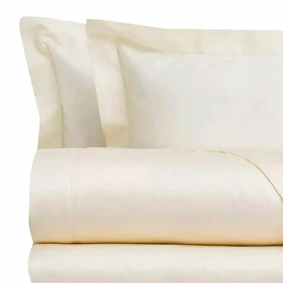 Set de foi de bumbac satinat pentru o culoare dublă pentru pat dublu - Freesia Viadurini