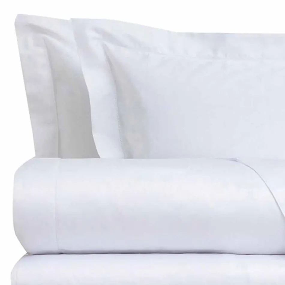 Set de foi de bumbac satinat pentru o culoare dublă pentru pat dublu - Freesia Viadurini