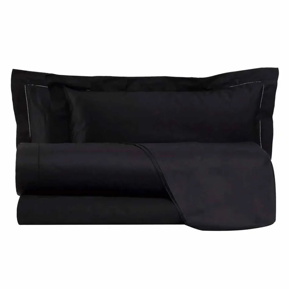 Set de foi de bumbac satinat pentru o culoare dublă pentru pat dublu - Freesia Viadurini