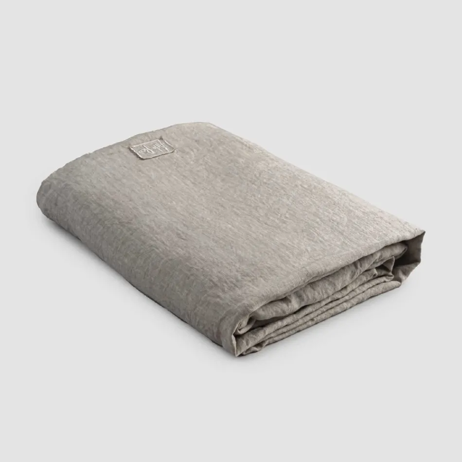 Lenjerie duble din in Black Linen, Butter sau Old Chalk - Fiumano Viadurini