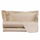 Foi solide de culoare completă din satin de bumbac pentru pat dublu - hibiscus Viadurini