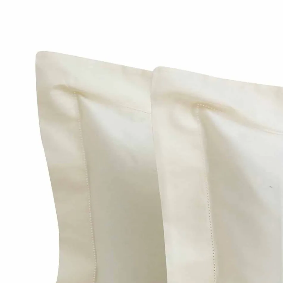 Foi solide de culoare completă din satin de bumbac pentru pat dublu - hibiscus Viadurini