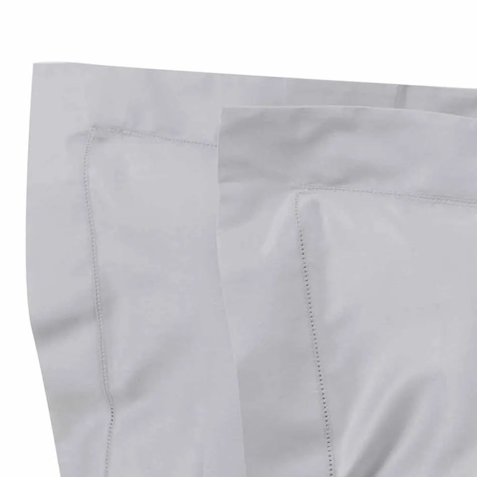 Foi solide de culoare completă din satin de bumbac pentru pat dublu - hibiscus Viadurini