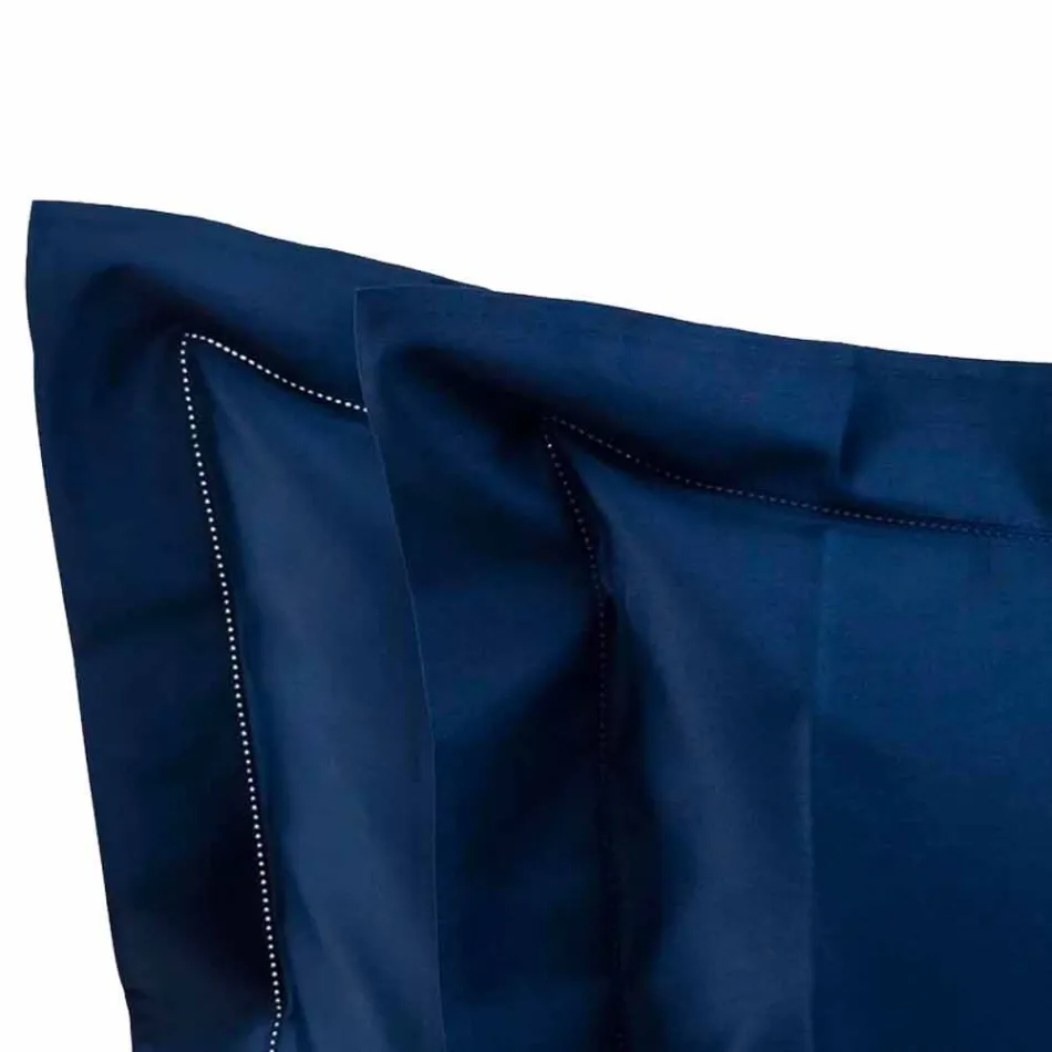 Foi solide de culoare completă din satin de bumbac pentru pat dublu - hibiscus Viadurini