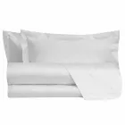 Foi solide de culoare completă din satin de bumbac pentru pat dublu - hibiscus Viadurini