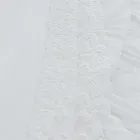 Cearceaf de in alb de inalta calitate cu dantela pentru pat dublu - Fiumana Viadurini