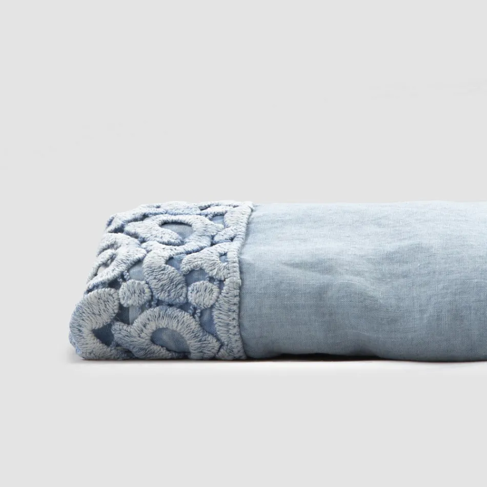 Lenjerie de pat dublu cu Dantela Poema, 3 Finisaje - Dulcis Viadurini