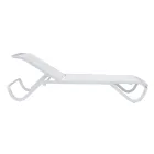 Șezlong de exterior Solaya 194x65 cm din aluminiu și textilenă Viadurini