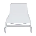 Șezlong de exterior Solaya 194x65 cm din aluminiu și textilenă Viadurini