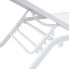 Șezlong de exterior Solaya 194x65 cm din aluminiu și textilenă Viadurini