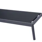 Șezlong exterior din aluminiu 205x76 cm cu pernă - Tessara Viadurini