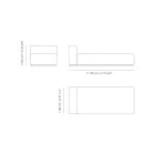 Sezlong de exterior cu captuseala din cauciuc de scurgere Made in Italy - Bahias Viadurini