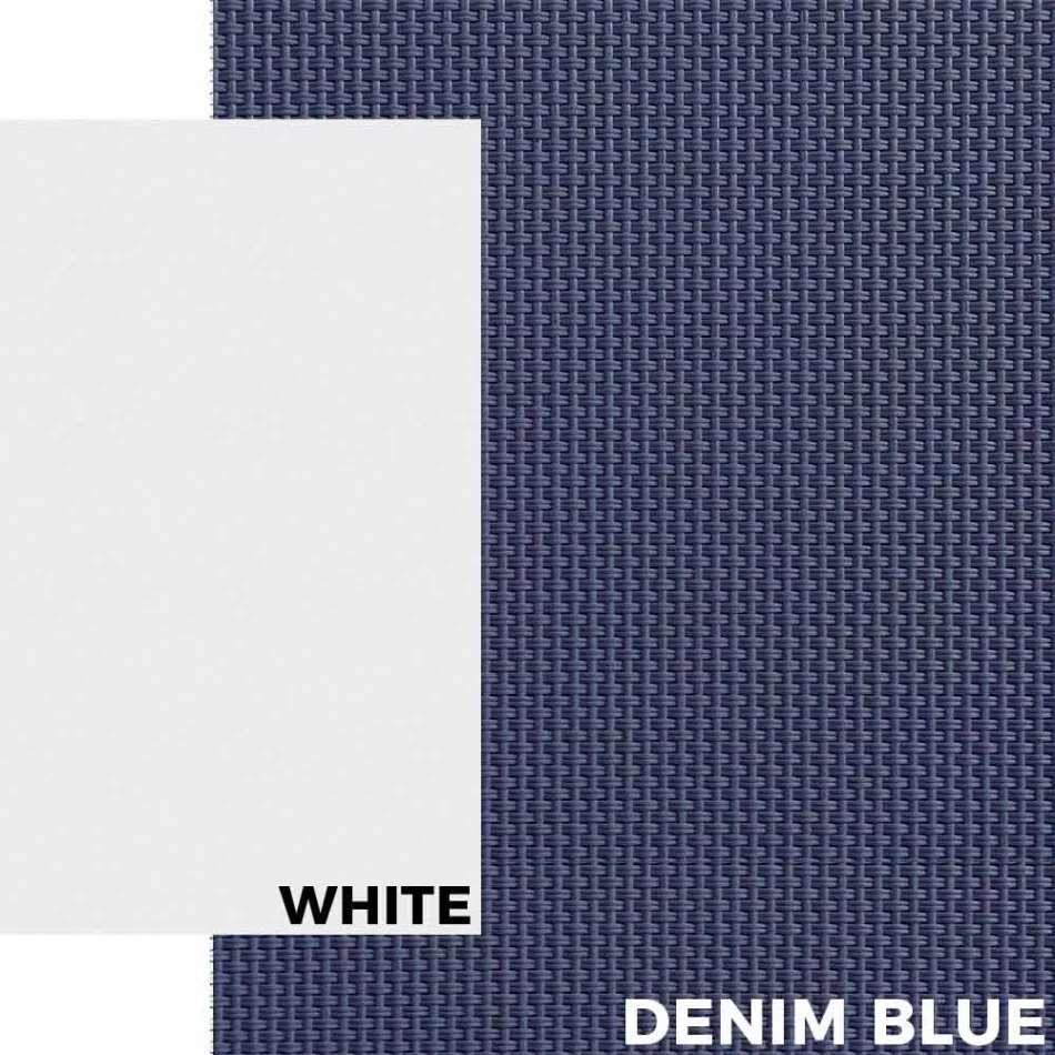 Șezlong exterior în aluminiu cu roți și cotiere Design modern - Carmine Viadurini