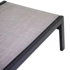 Șezlong în aer liber din aluminiu și textilenă cu 2 roți - costum Viadurini