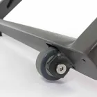 Șezlongul înclinat în exterior cu roți din aluminiu și textilen - Bijuterie Viadurini