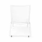 Șezlongul înclinat în exterior cu roți din aluminiu și textilen - Bijuterie Viadurini