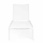 Șezlongul înclinat în exterior cu roți din aluminiu și textilen - Bijuterie Viadurini