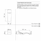 Șezlong de grădină Design Chaise Longue din plastic alb - Zoe by Mayyour Viadurini