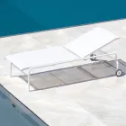 Patut de gradina stivuibil din otel Made in Italy 2 piese - Arwen Viadurini