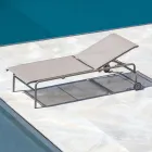 Patut de gradina stivuibil din otel Made in Italy 2 piese - Arwen Viadurini