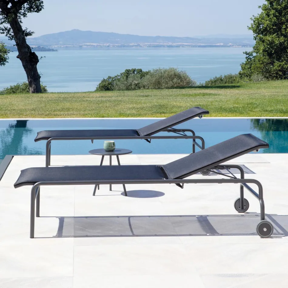 Patut de gradina stivuibil din otel Made in Italy 2 piese - Arwen Viadurini