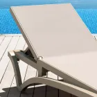 Sezlong de gradina stivuibil din Polipropilena si Textilena Colorata - Artelia Viadurini