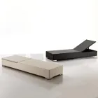 Sezlong de grădină din Polyrattan țesut manual - Experia Viadurini