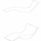 Surf de pat de grădină Vondom, design modern din polietilenă Viadurini