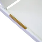 Pătuț din aluminiu și Textilene cu inserție Polywood - Ink Viadurini