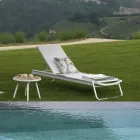 Pătuț din aluminiu și Textilene cu inserție Polywood - Ink Viadurini