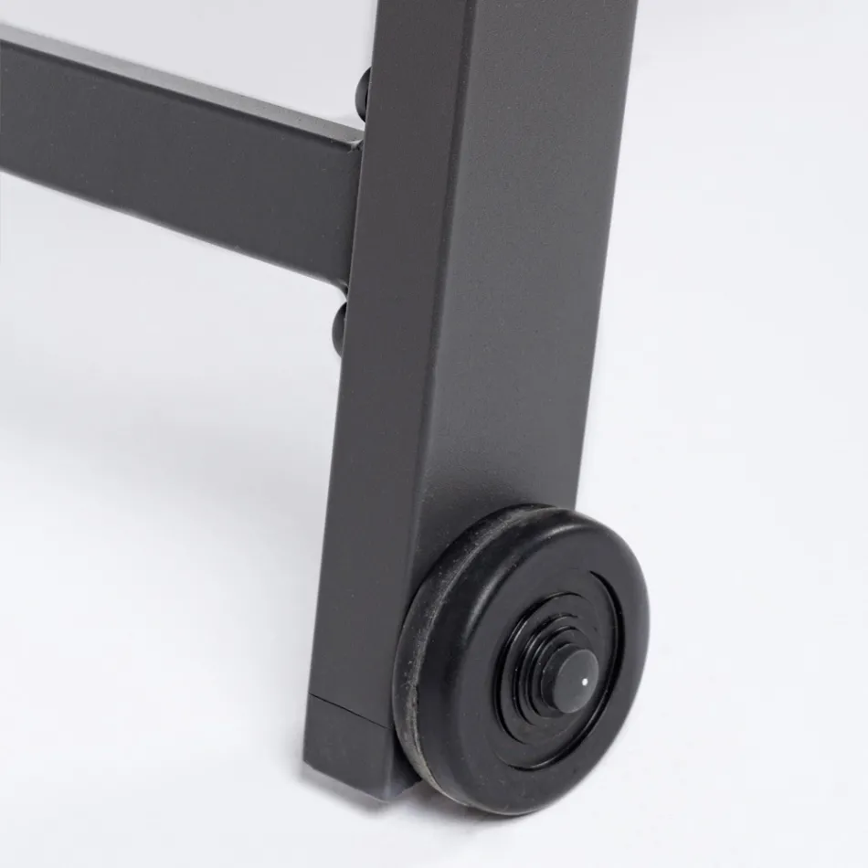 Sezlong de gradina modern din aluminiu cu roti pentru exterior - Franz Viadurini