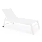 Sezlong de gradina modern din aluminiu cu roti pentru exterior - Franz Viadurini