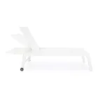 Sezlong de gradina modern din aluminiu cu roti pentru exterior - Franz Viadurini