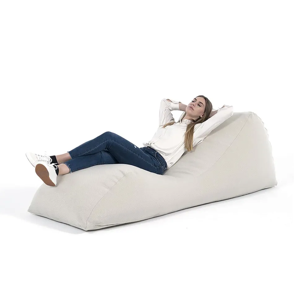 Pătuț de pat Maestrale pentru living, din material textil alb, pentru casă Viadurini