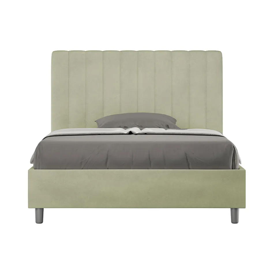 Pat din microfibră 120x200 cm cu linii verticale simetrice, fabricat în Italia - Glove Viadurini