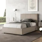 Pat 140x200 cm cu tăblie dreptunghiulară din microfibră, fabricat în Italia - Brina Viadurini