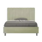 Pat din microfibră 140x200 cm cu linii verticale simetrice, fabricat în Italia - Glove Viadurini