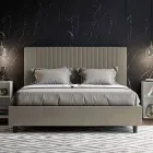 Pat 160x200 cm cu tăblie decorată cu linii verticale Fabricat în Italia - Pattini Viadurini