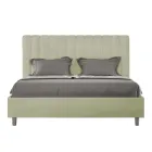 Pat din microfibră 160x200 cm cu linii verticale simetrice, fabricat în Italia - Glove Viadurini