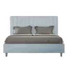 Pat din microfibră 160x200 cm cu linii verticale simetrice, fabricat în Italia - Glove Viadurini