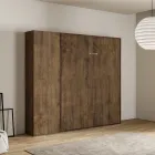 Pat Queen Size cu rabatabil vertical și coloană - Magicarbe Viadurini