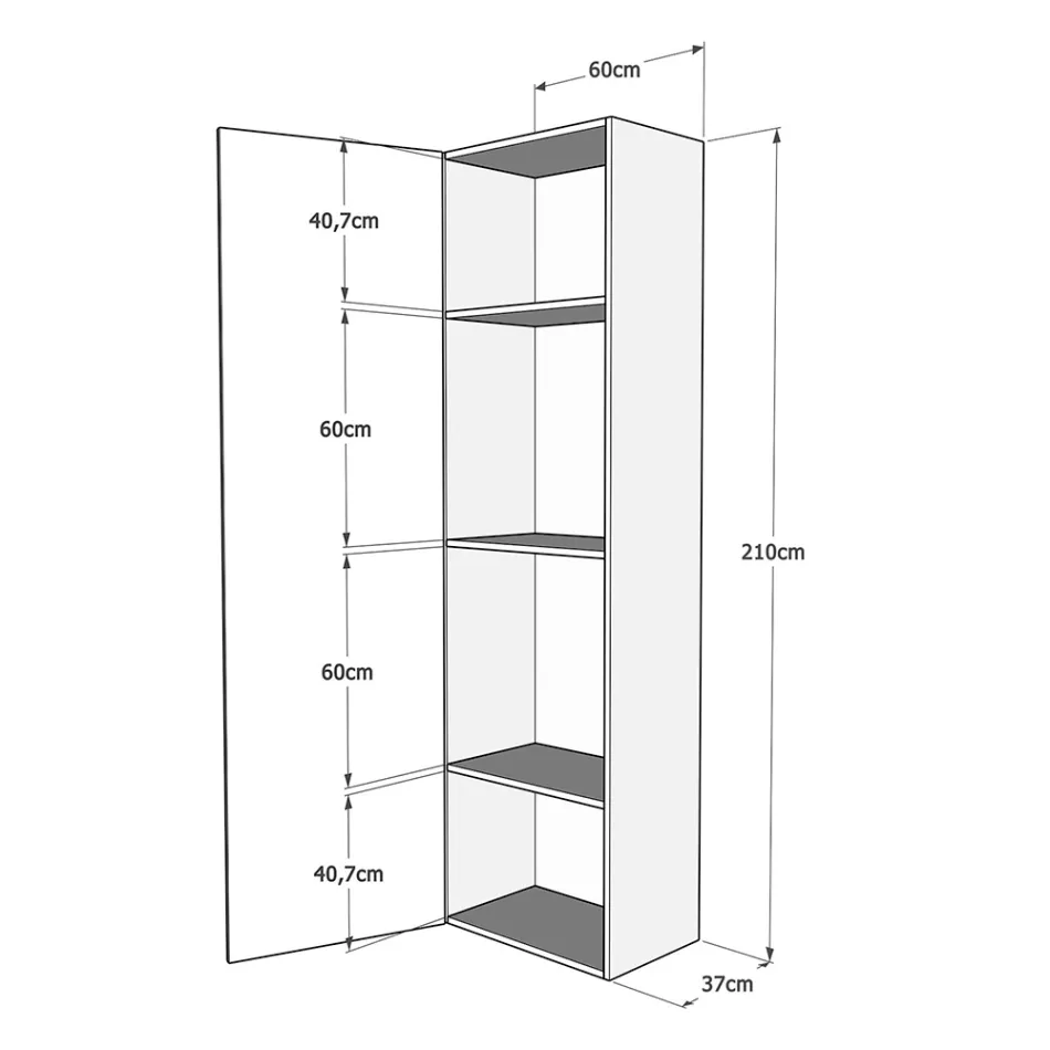 Pat Queen Size cu rabatabil vertical și coloană - Magicarbe Viadurini