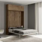 Pat Queen Size cu rabatabil vertical și unitate de perete - Magicarbe Viadurini