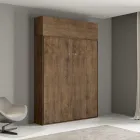 Pat Queen Size cu rabatabil vertical și unitate de perete - Magicarbe Viadurini